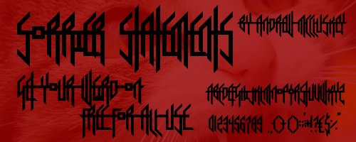 Sorrier Statements Font
