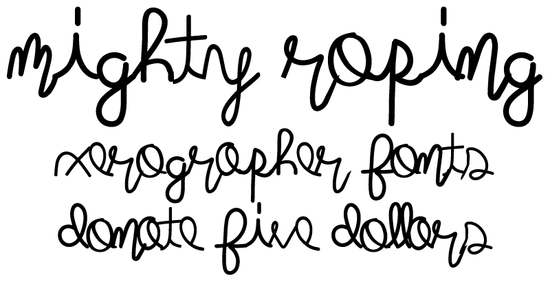 Mighty Roping Font
