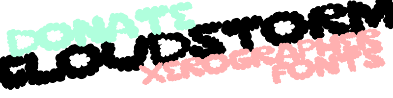Cloudstorm Font