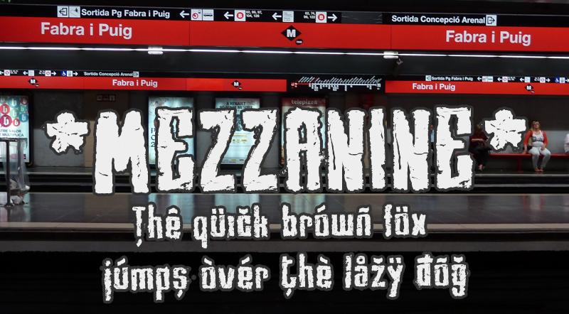 Mezzanine Font