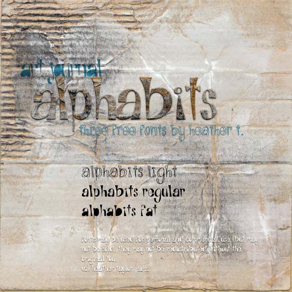 Alphabits Font