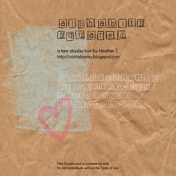 Alphabits Squared Font