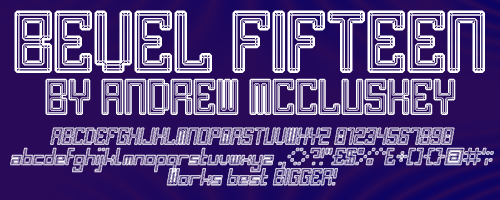 Bevel Fifteen Font