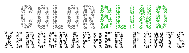 Color Blind Font