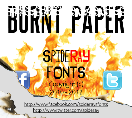 Burnt Paper Font