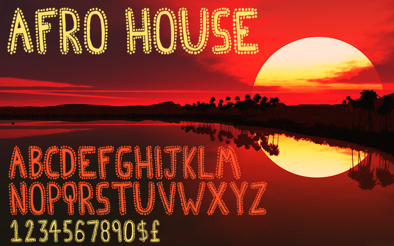 Afro House Font