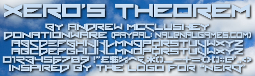 Xero's Theorem Font