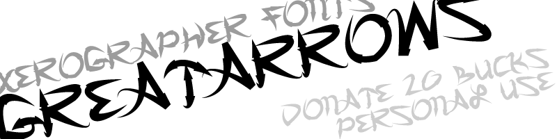 Great Arrows Font
