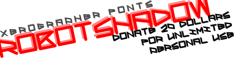 Robot Shadow Font