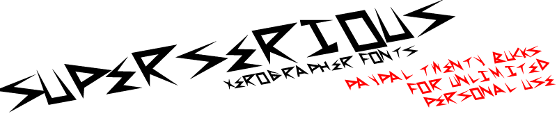 SuperSerious Font