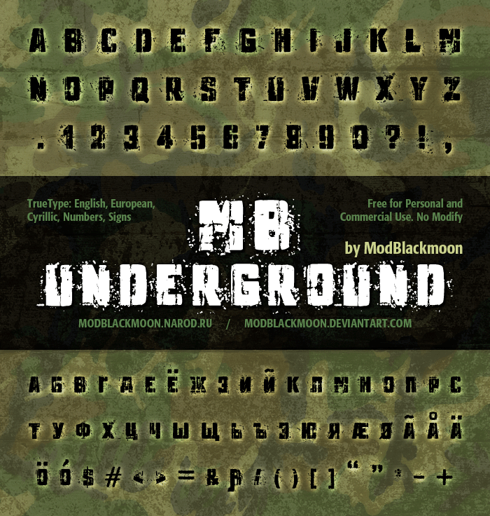 MB Underground Font