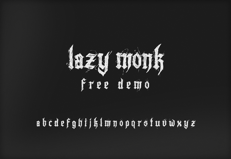 Lazy Monk Font
