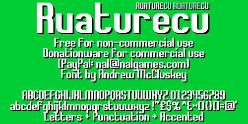 Rvaturecu Font