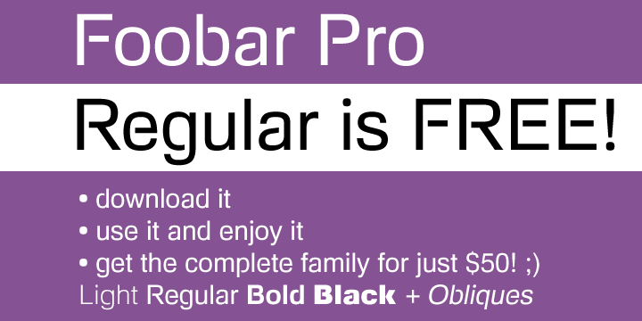 Foobar Pro Font
