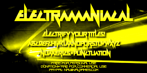 Electramaniacal Font
