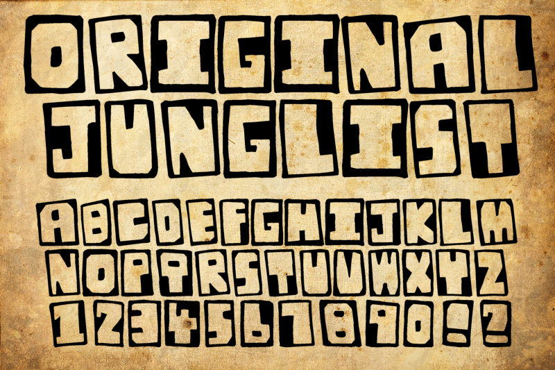 Original Junglist Font