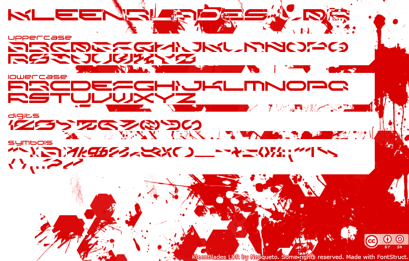 KleenBlades LDR Font