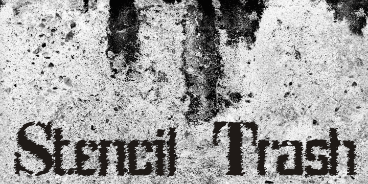 Stencil Intellecta Trash Font