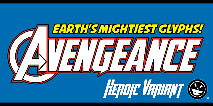 Avengeance Heroic Avenger Font
