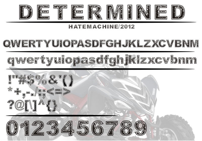 Determined Font