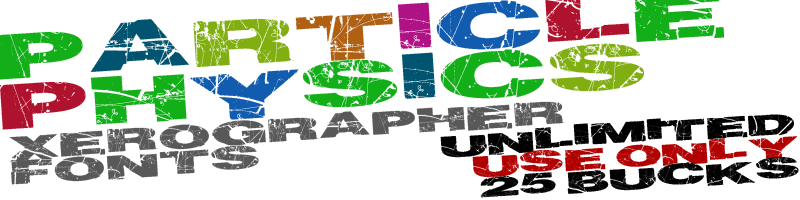 Particle Physics Font