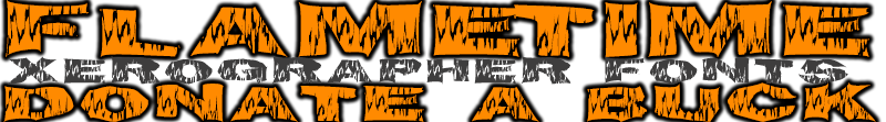FlameTime Font