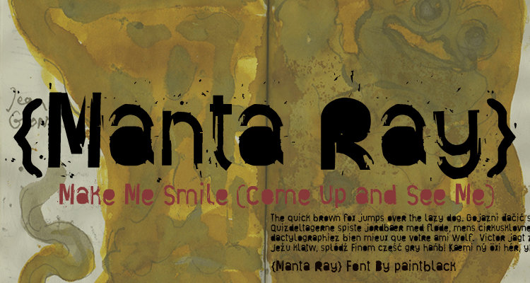 Manta Ray Font