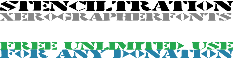 Stenciltration Font