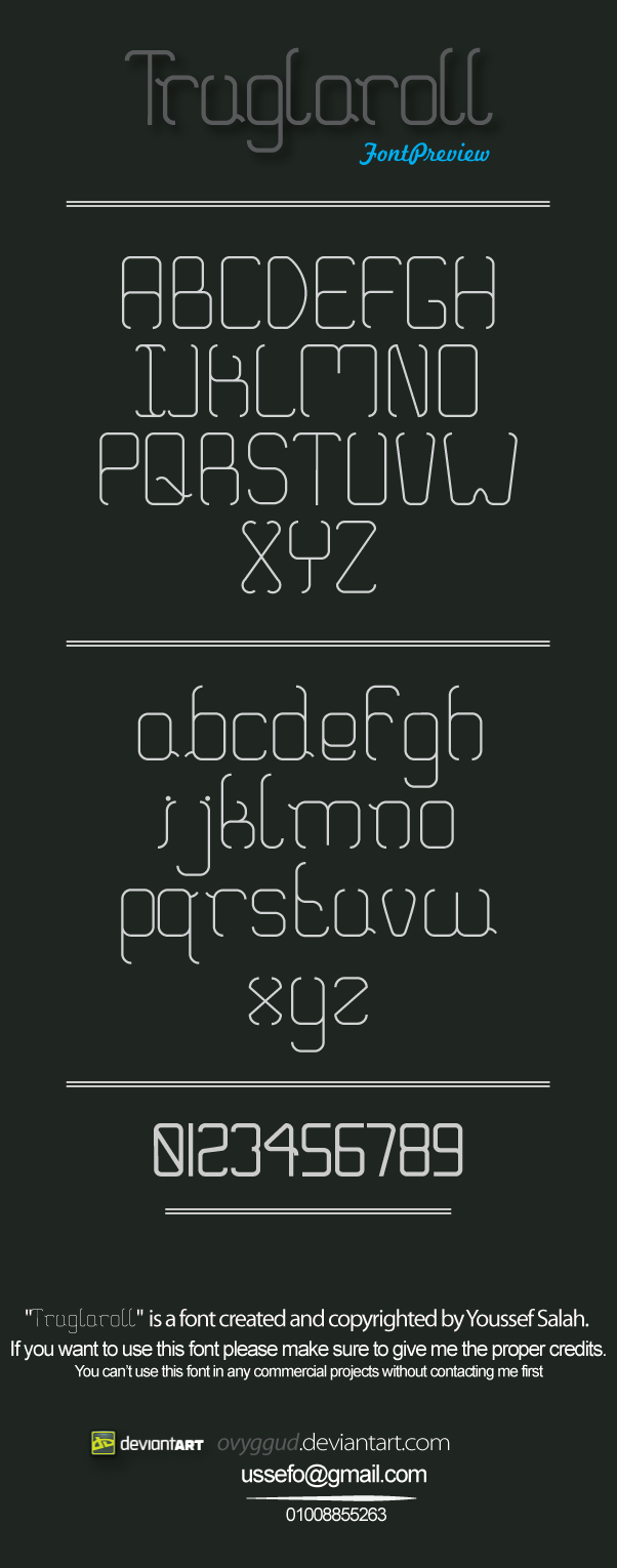 Truglaroll Font