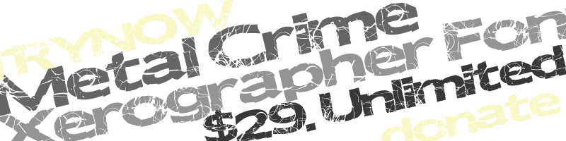 Metal Crime Font