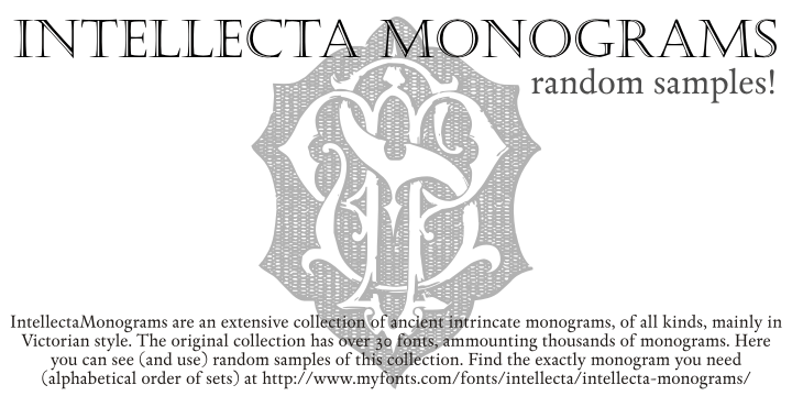 Intellecta Monograms Font