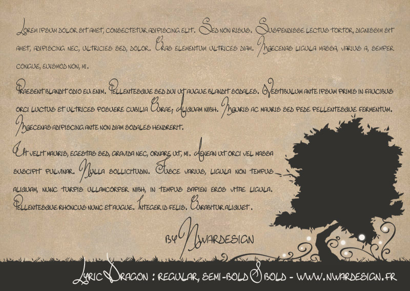 Lyric Dragon Font