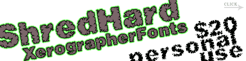 Shred Hard Font