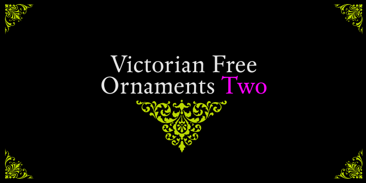 Victorian Free Ornaments Two Font