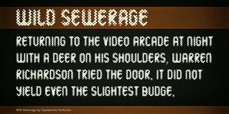 Wild Sewerage Font