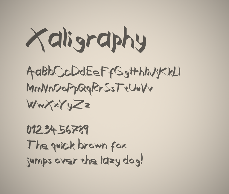 Xaligraphy Font