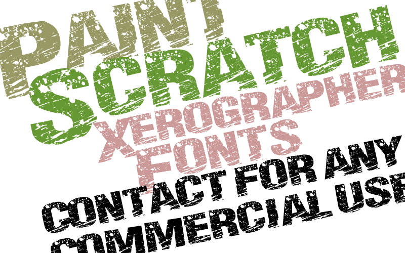Paint Scratch Font