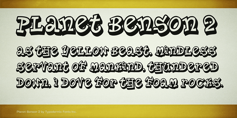 Planet Benson Font