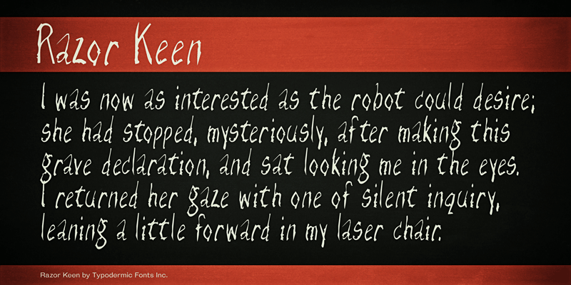 Razor Keen Font