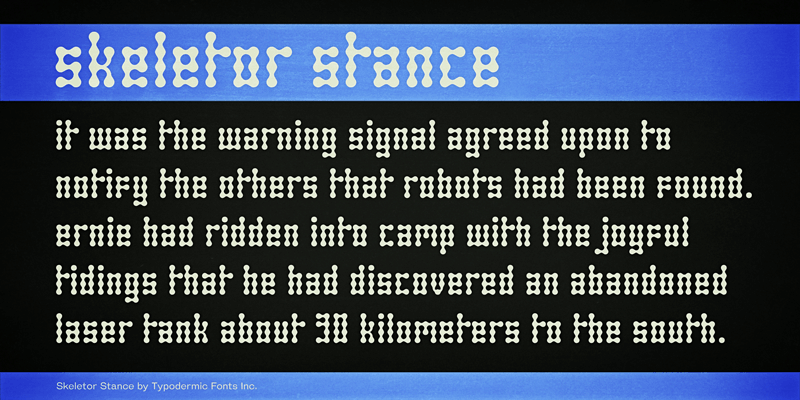 Skeletor Stance Font