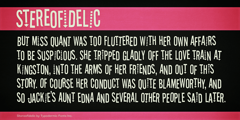 Stereofidelic Font