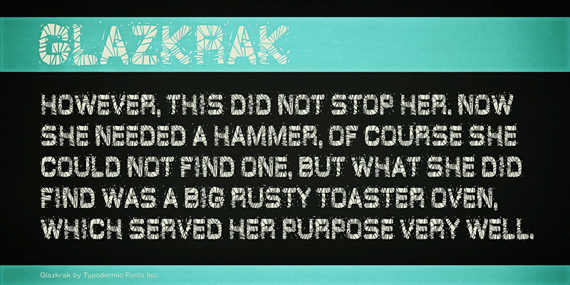 GlazKrak Font