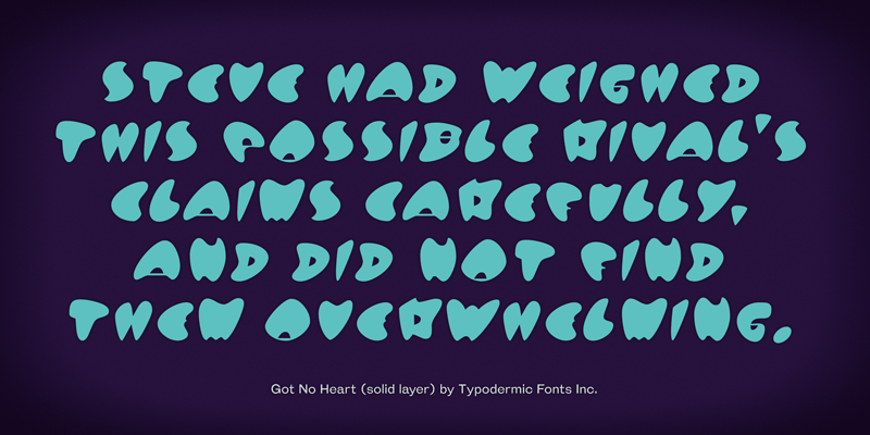Got no heart Font