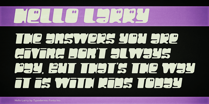 Hello Larry Font