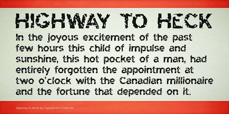 Highway to Heck Font