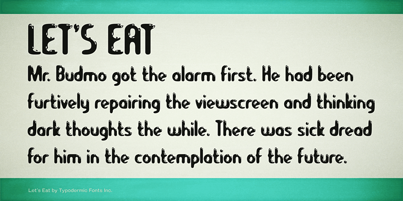 Let's Eat Font