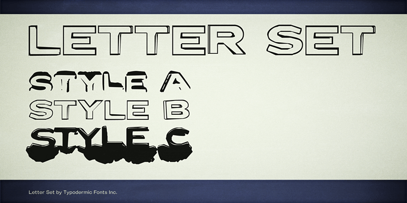 Letter Set Font