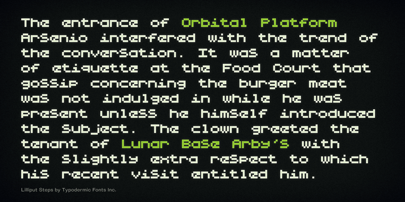 Lilliput Steps Font