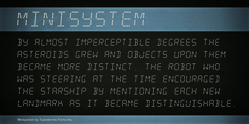 Minisystem Font