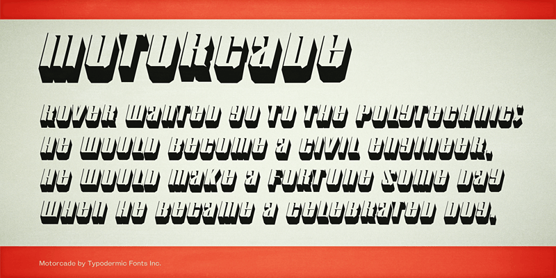 Motorcade Font